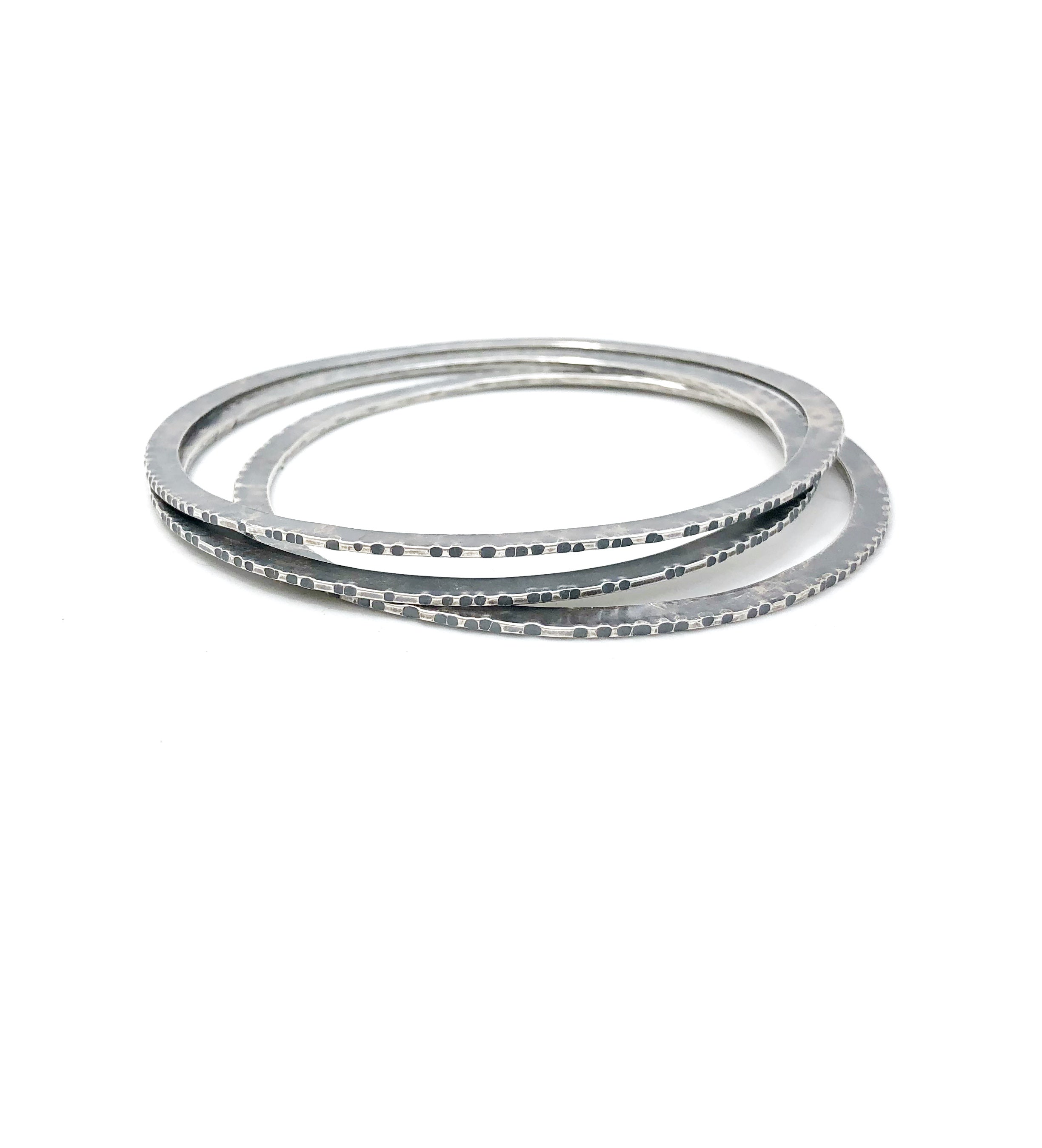 Sliced Forged Bangles