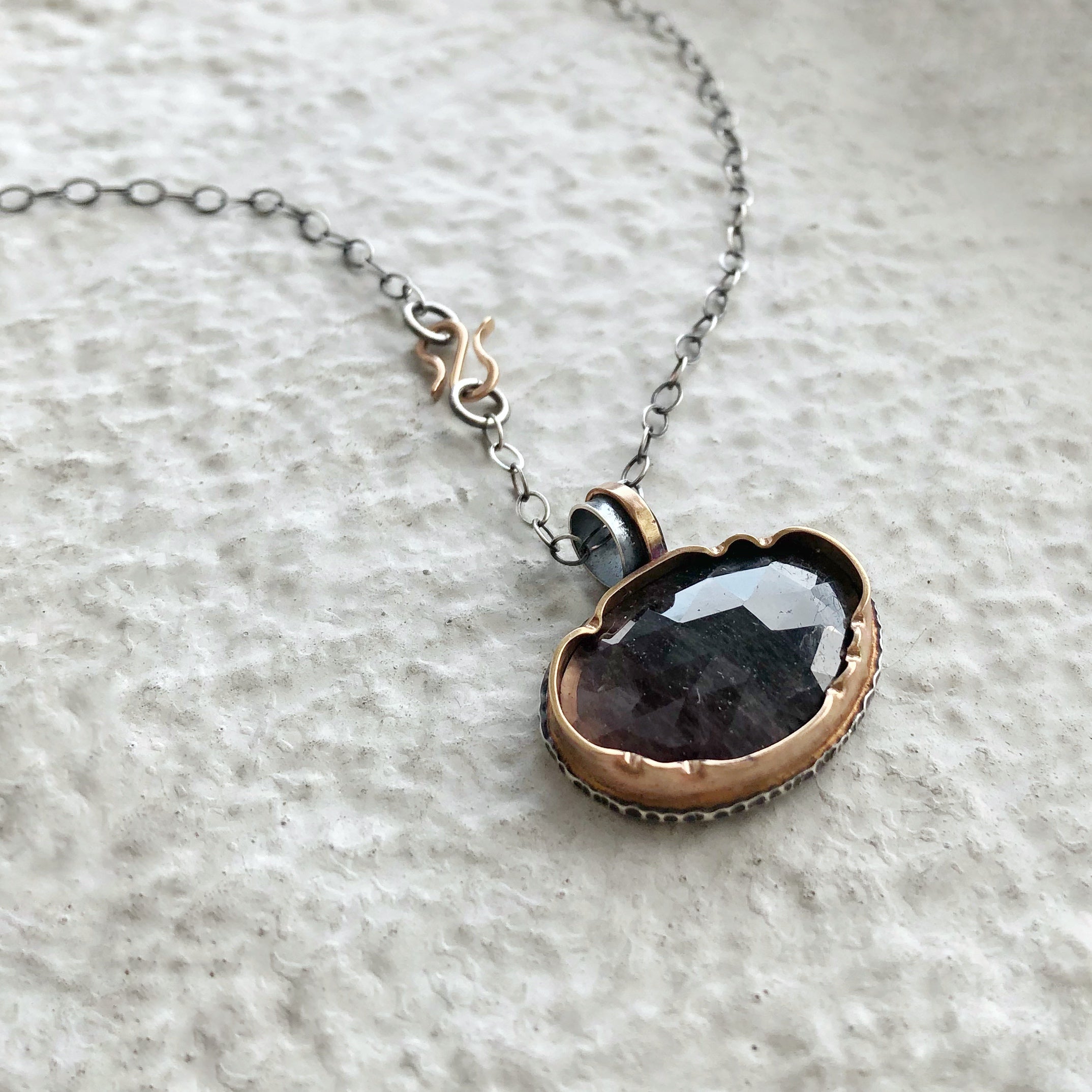 Arise Necklace with Rose Cut Tourmaline