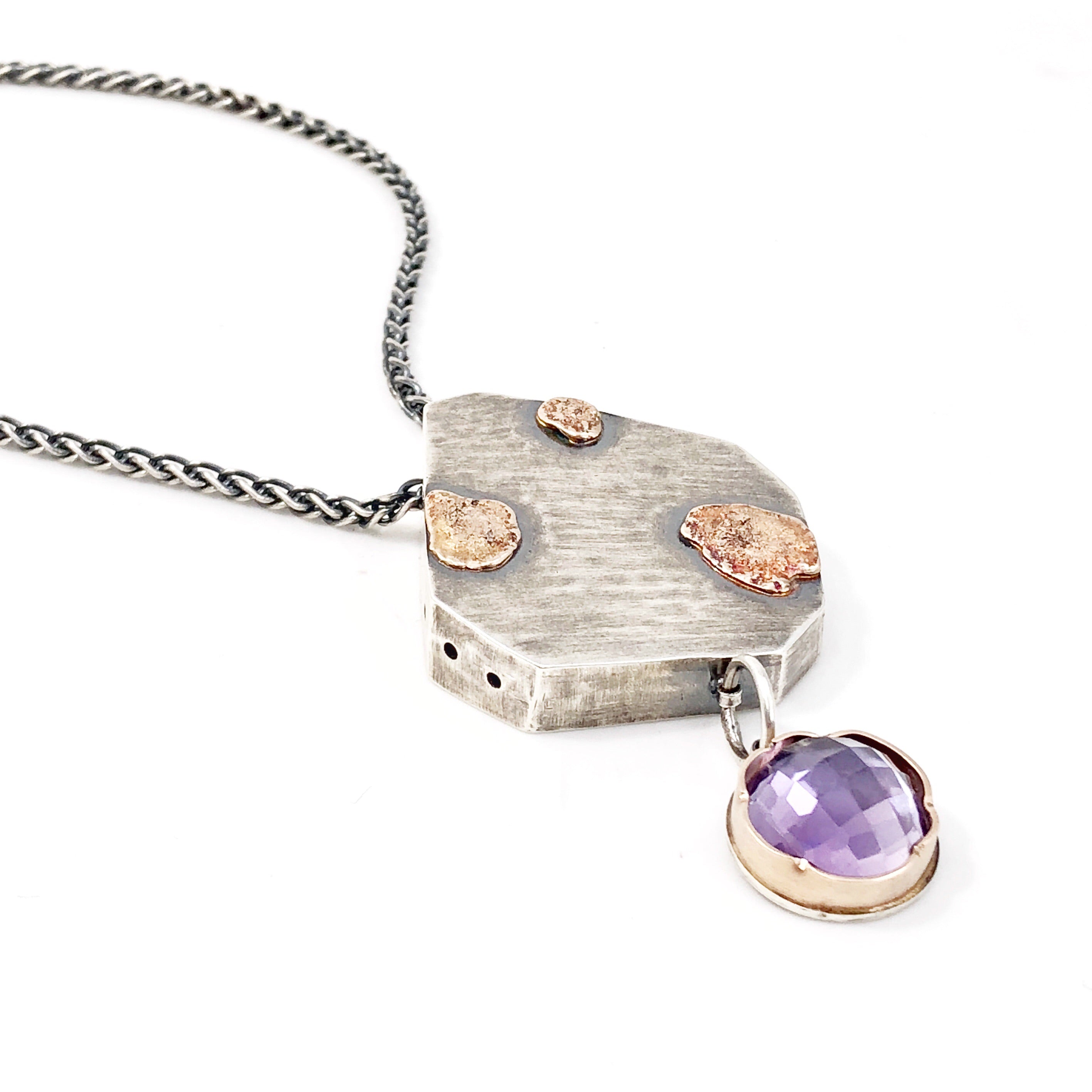 Arise Amethyst Necklace and Earrings (one of a kind)