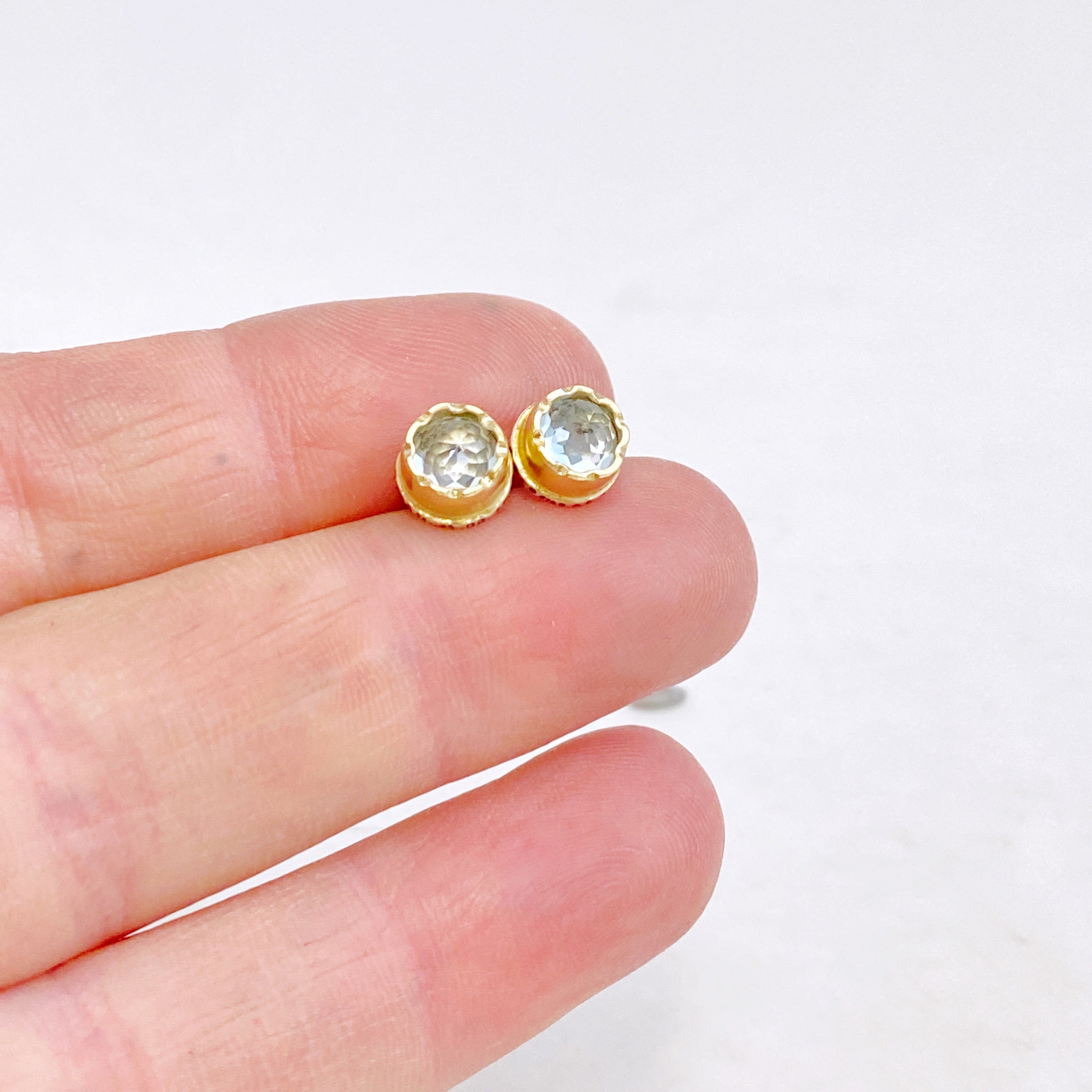 Blue Topaz Arise Studs - small