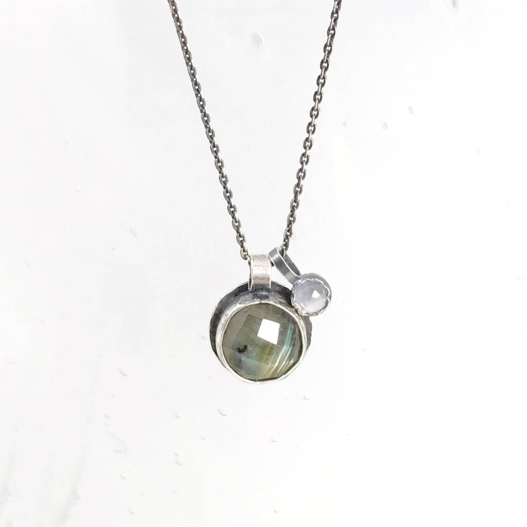 Eclectic Ethos Guide Necklace - Green & Grey