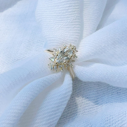 Flower Garden Engagement Ring