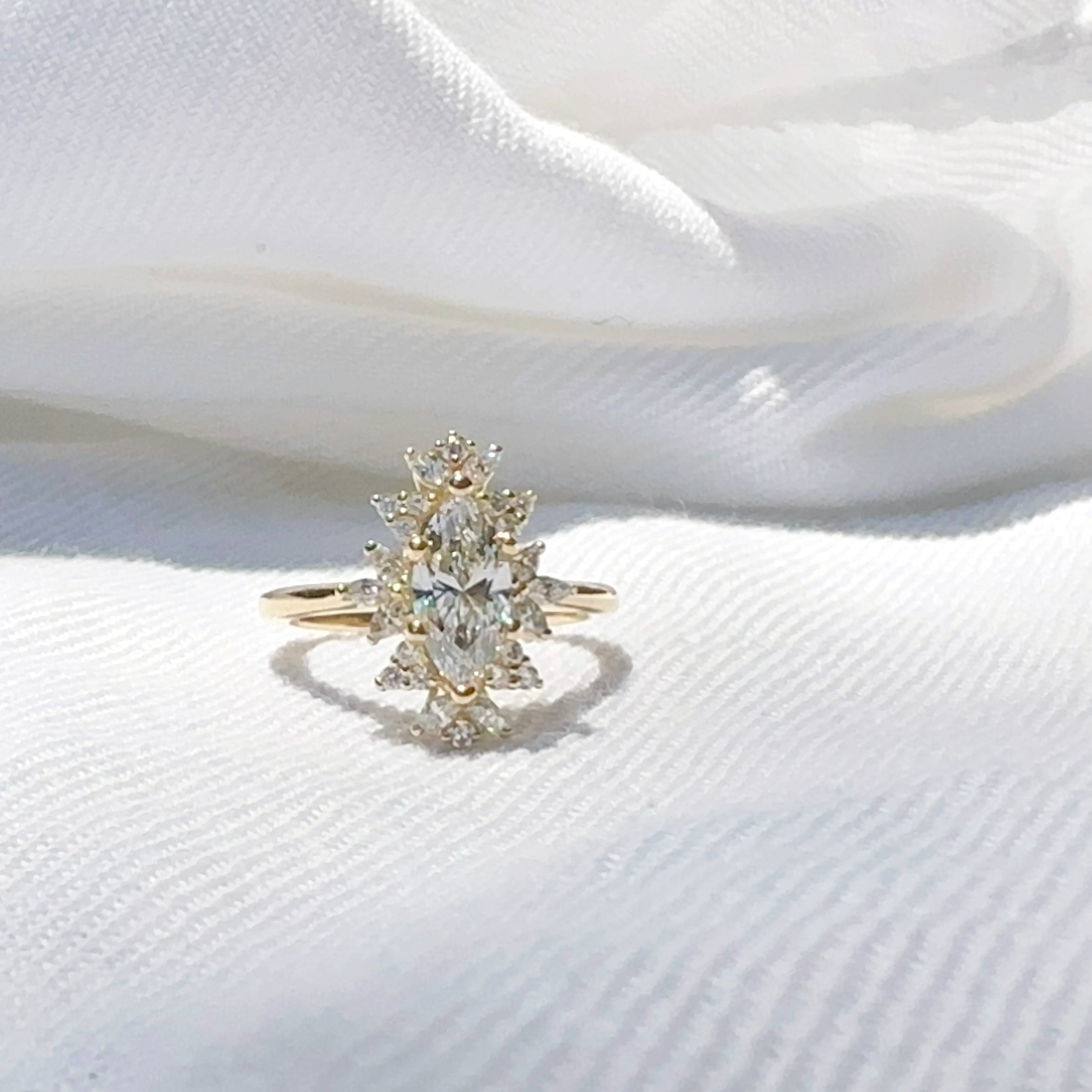 Flower Garden Engagement Ring
