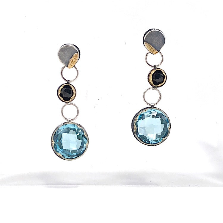 Blue Topaz Dangle Arise Earrings