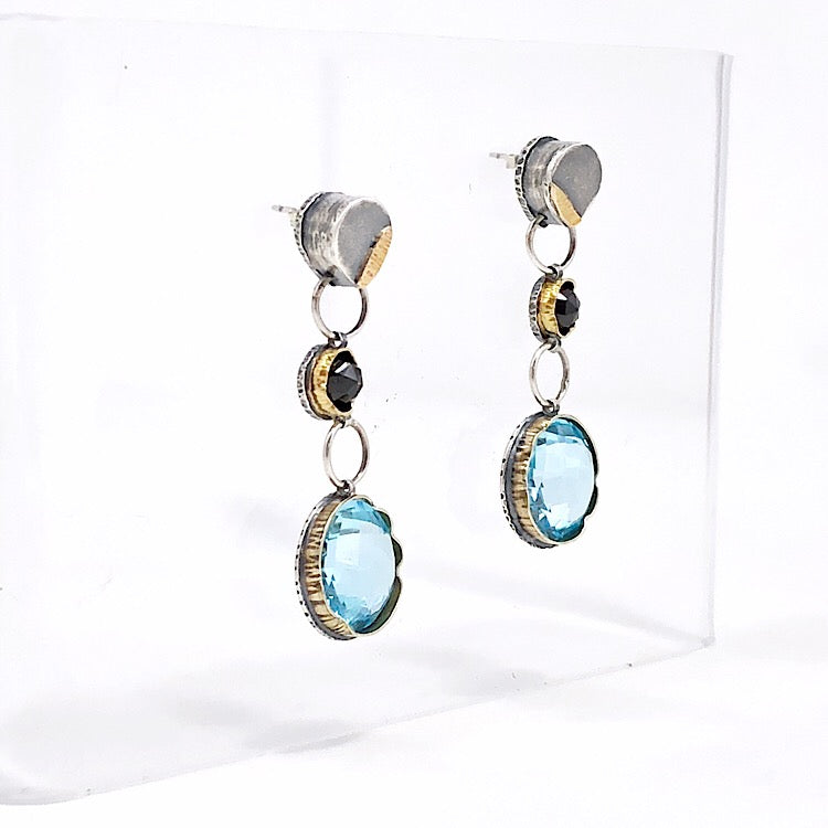 Blue Topaz Dangle Arise Earrings
