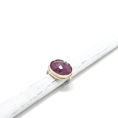 Arise Ring with Rosecut Ruby