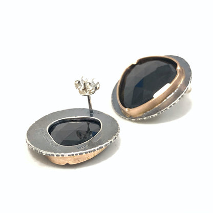 Black Spinel Statement Studs
