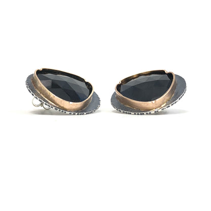 Black Spinel Statement Studs