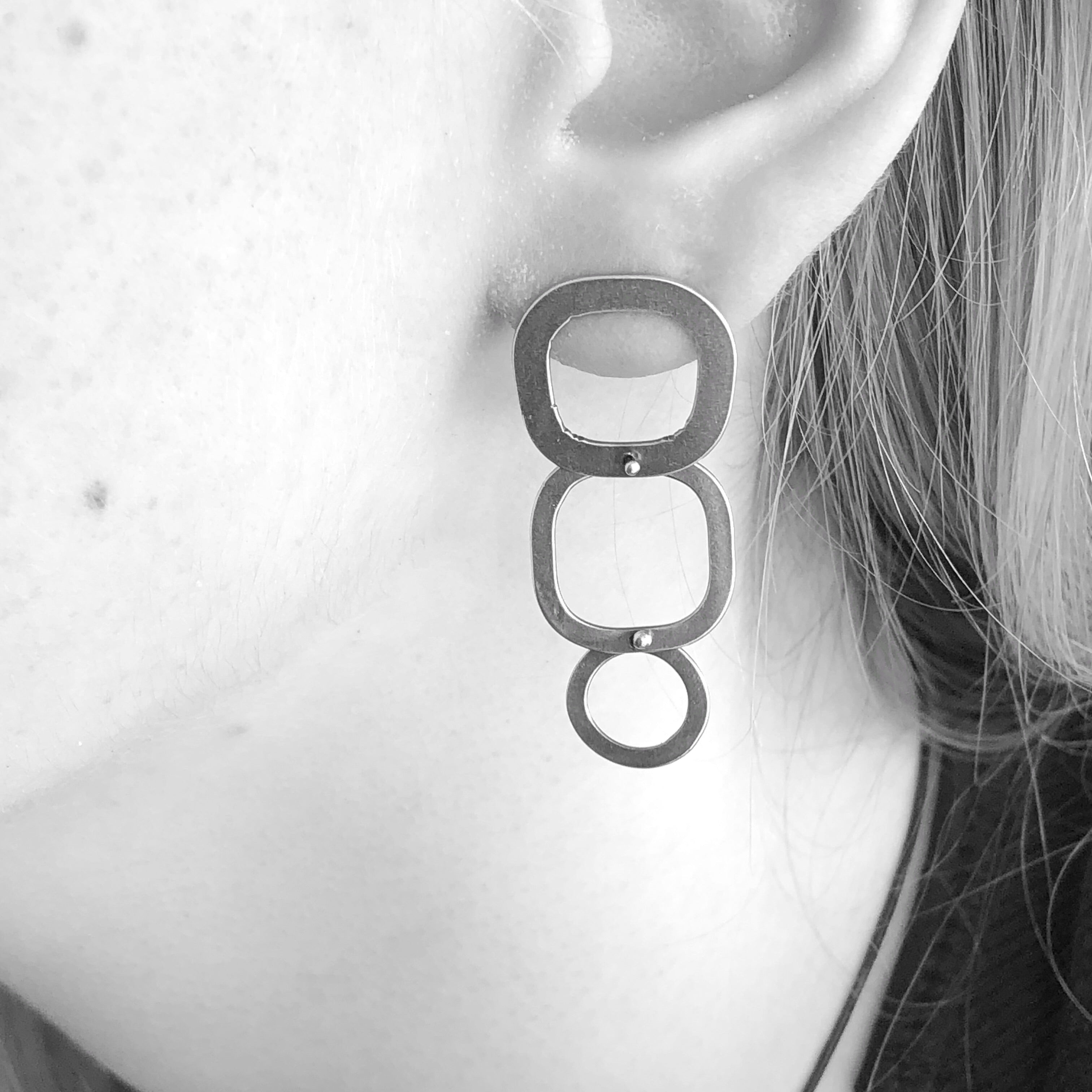 Sketch Post Earrings - stud or dangle
