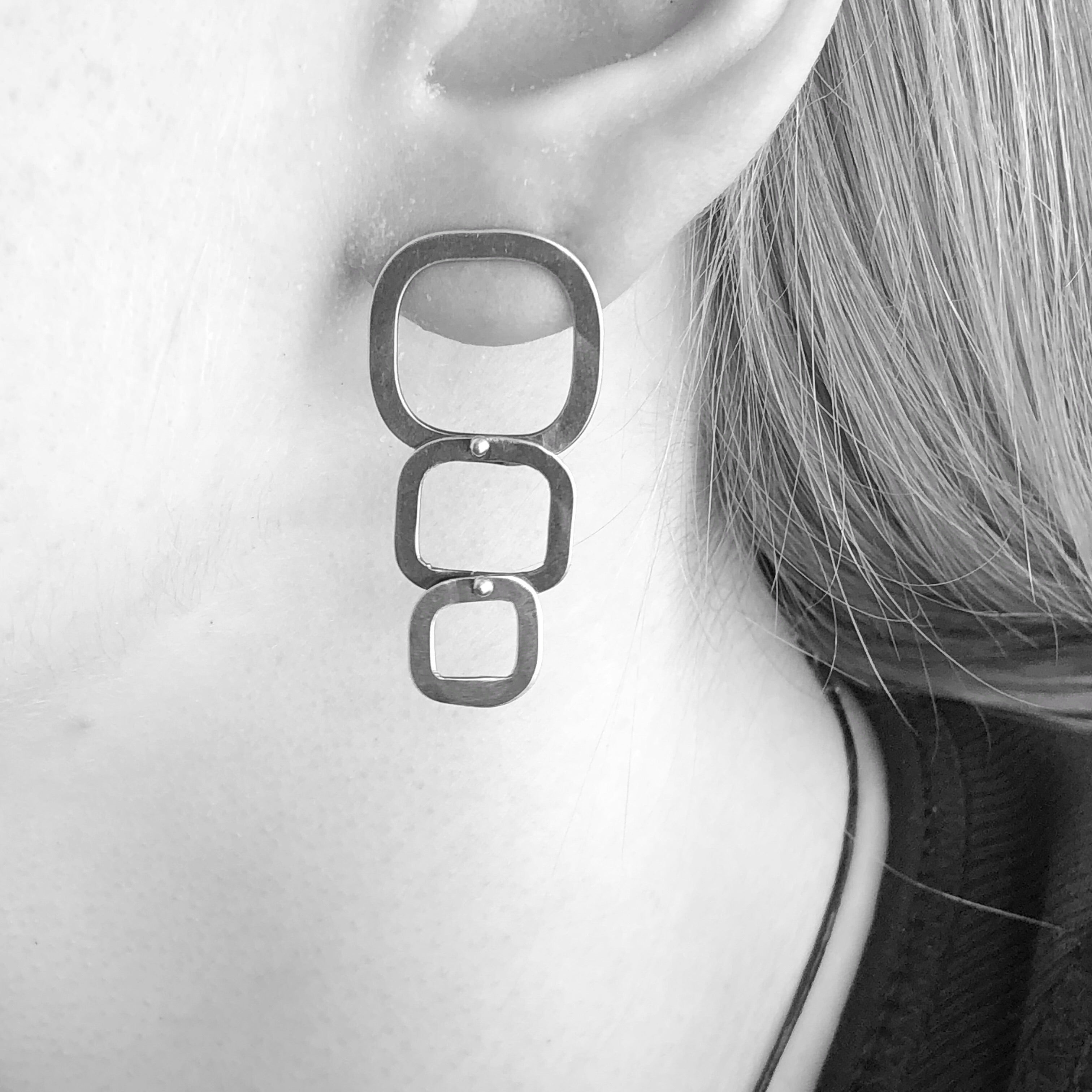 Sketch Post Earrings - stud or dangle