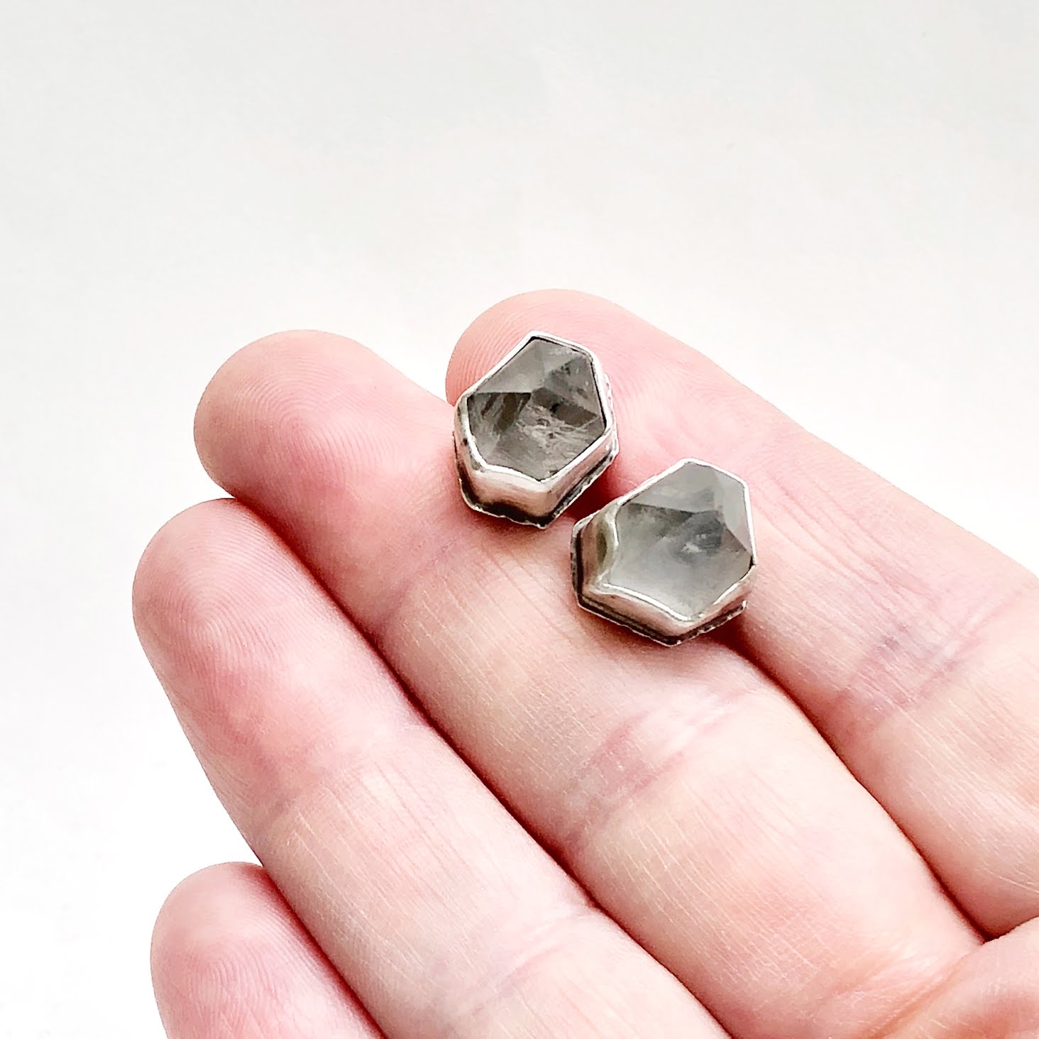 Nuggets Crystal Studs