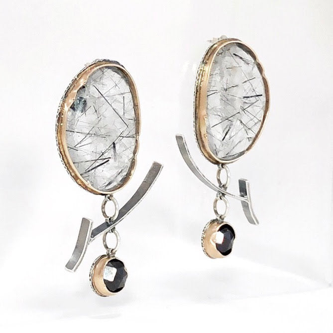 Tourmalated Quartz Arise Earrings