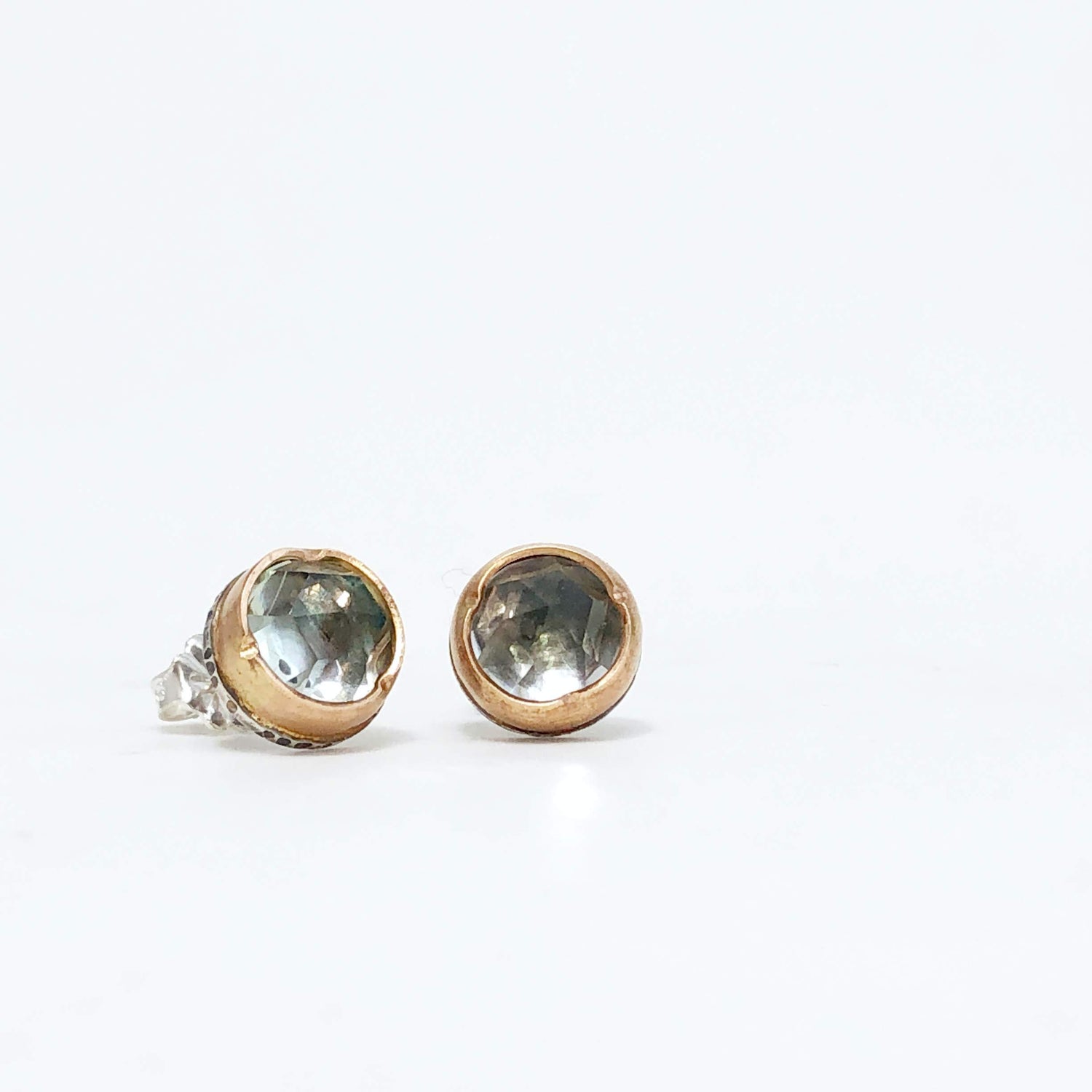 Prasiolite Arise Studs