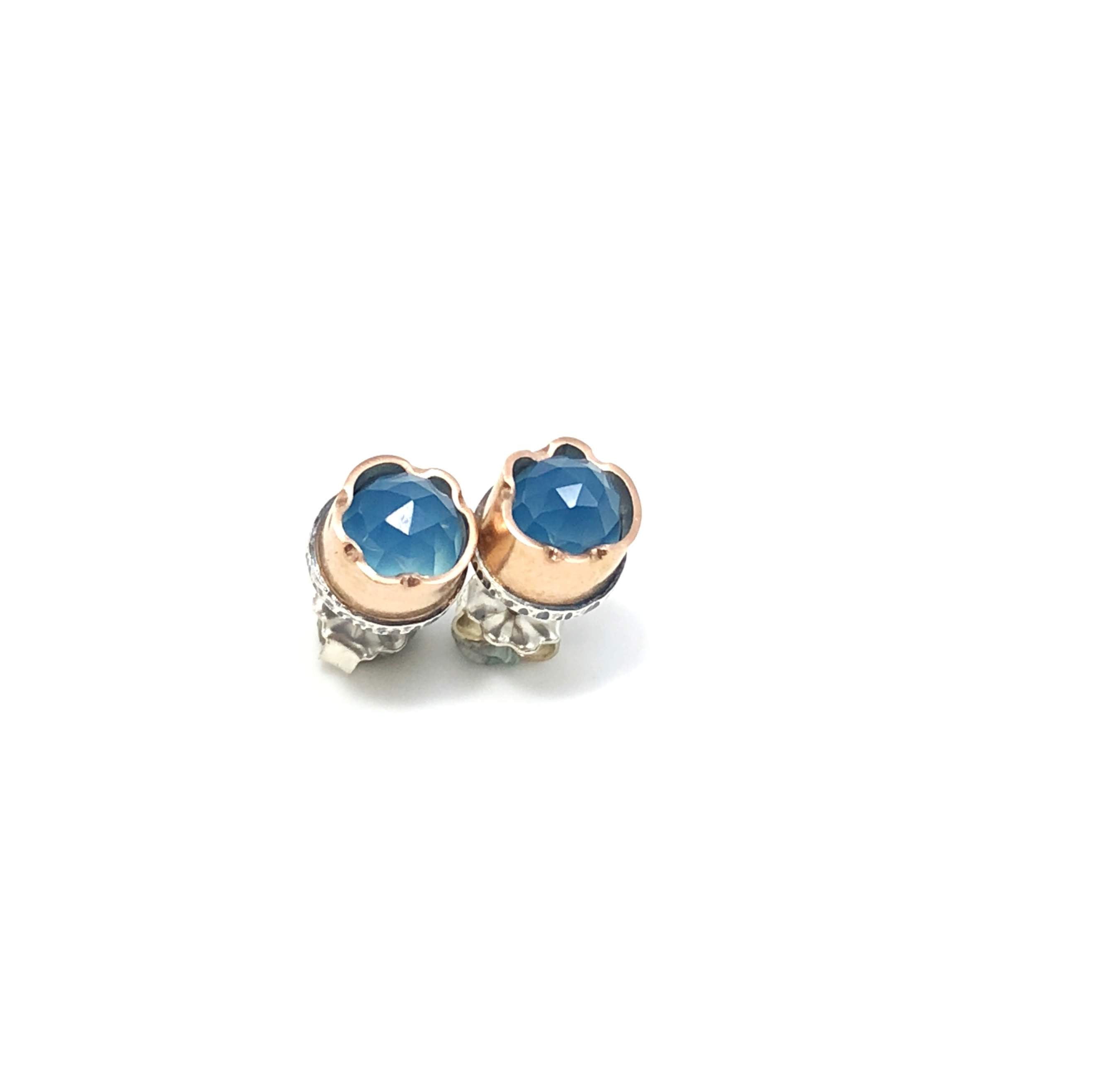 Blue Chalcedony Arise Studs