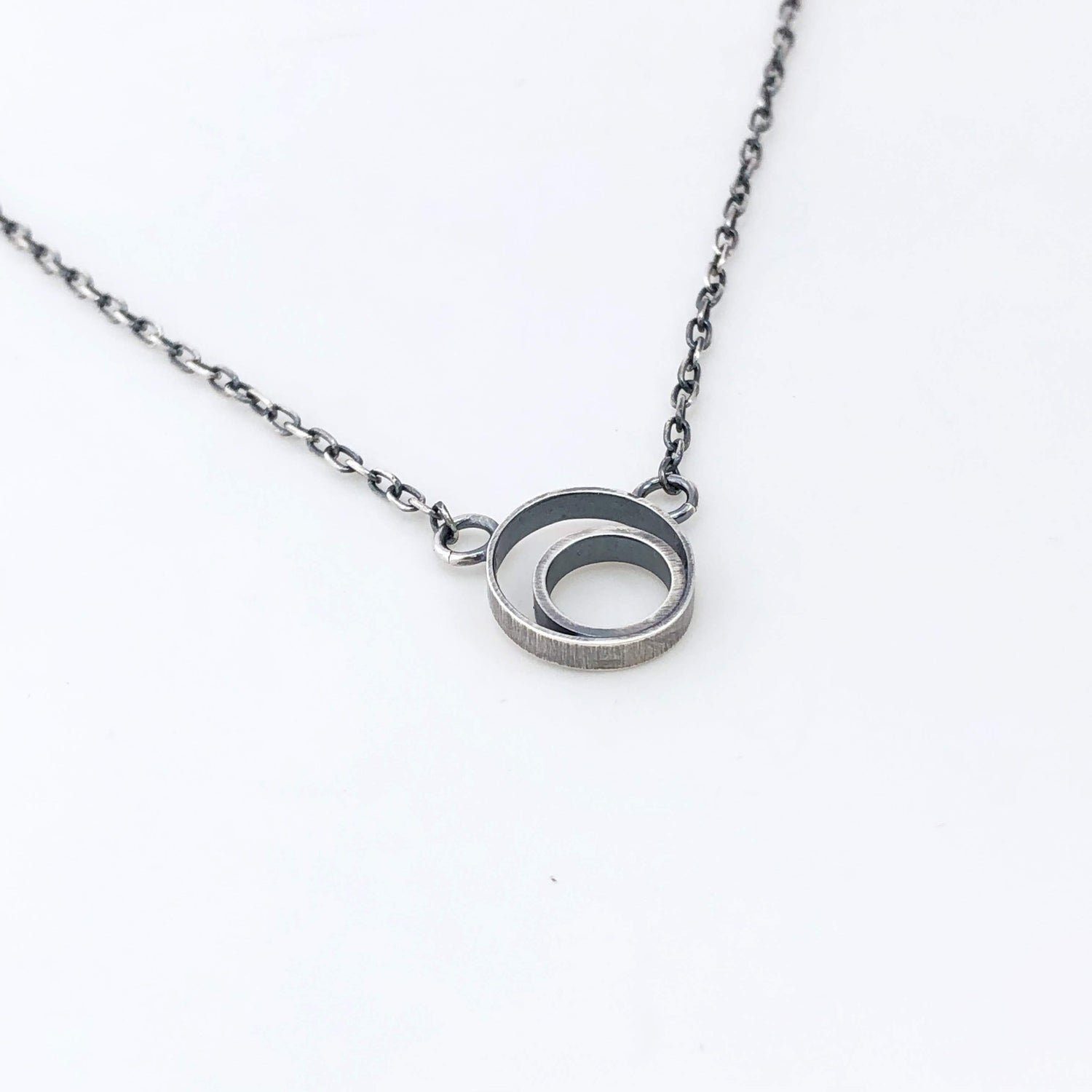 Double Ring Necklace