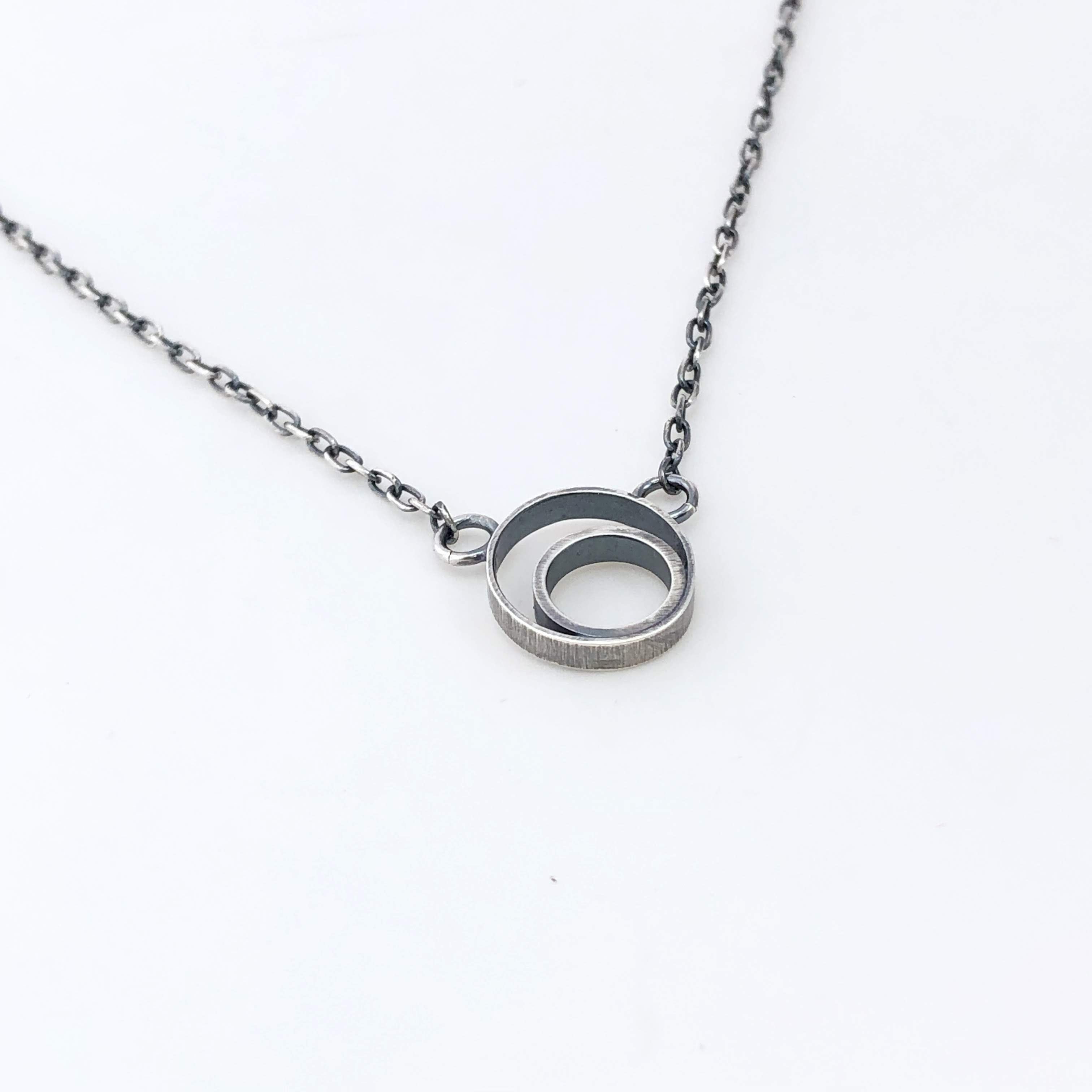 Double Ring Necklace
