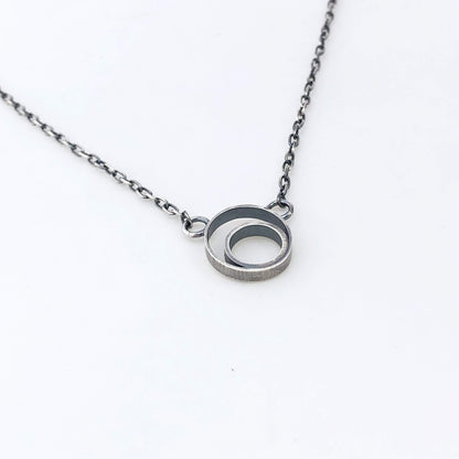 Double Ring Necklace