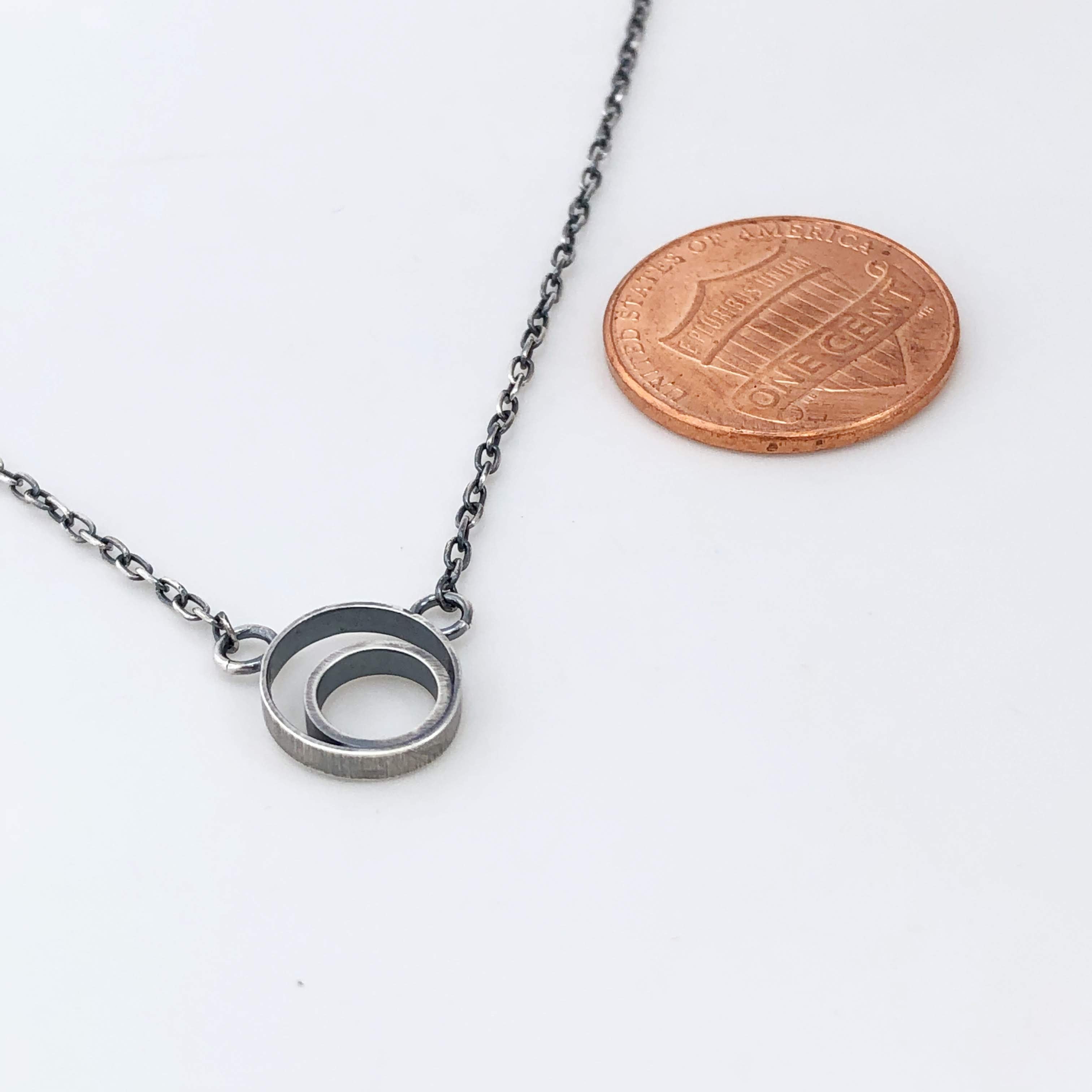 Double Ring Necklace