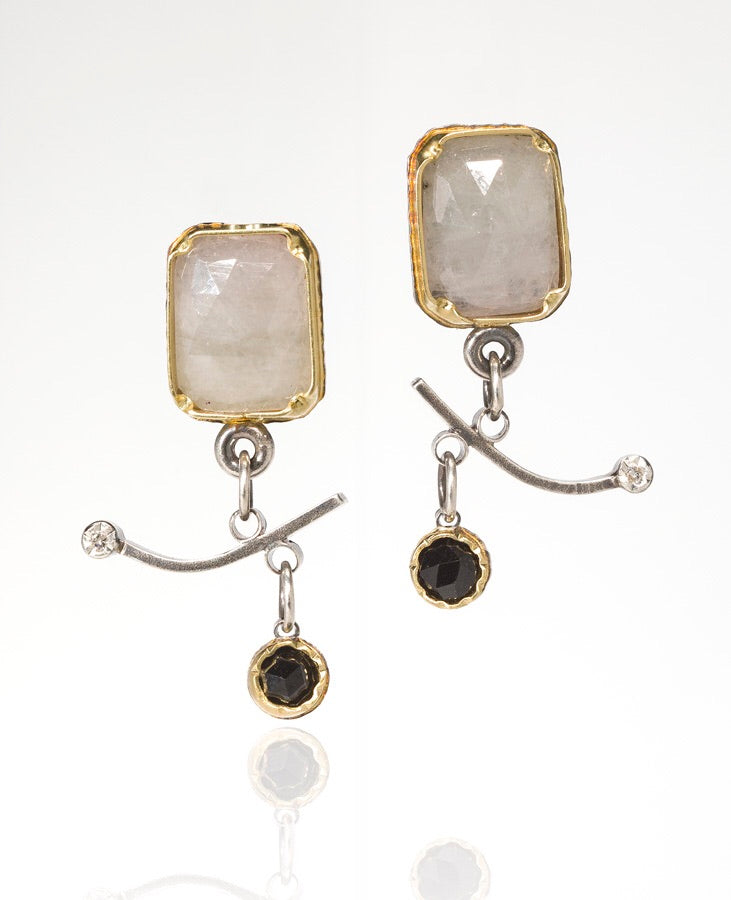 White Sapphire Arise Earrings