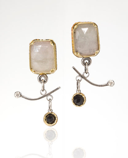 White Sapphire Arise Earrings