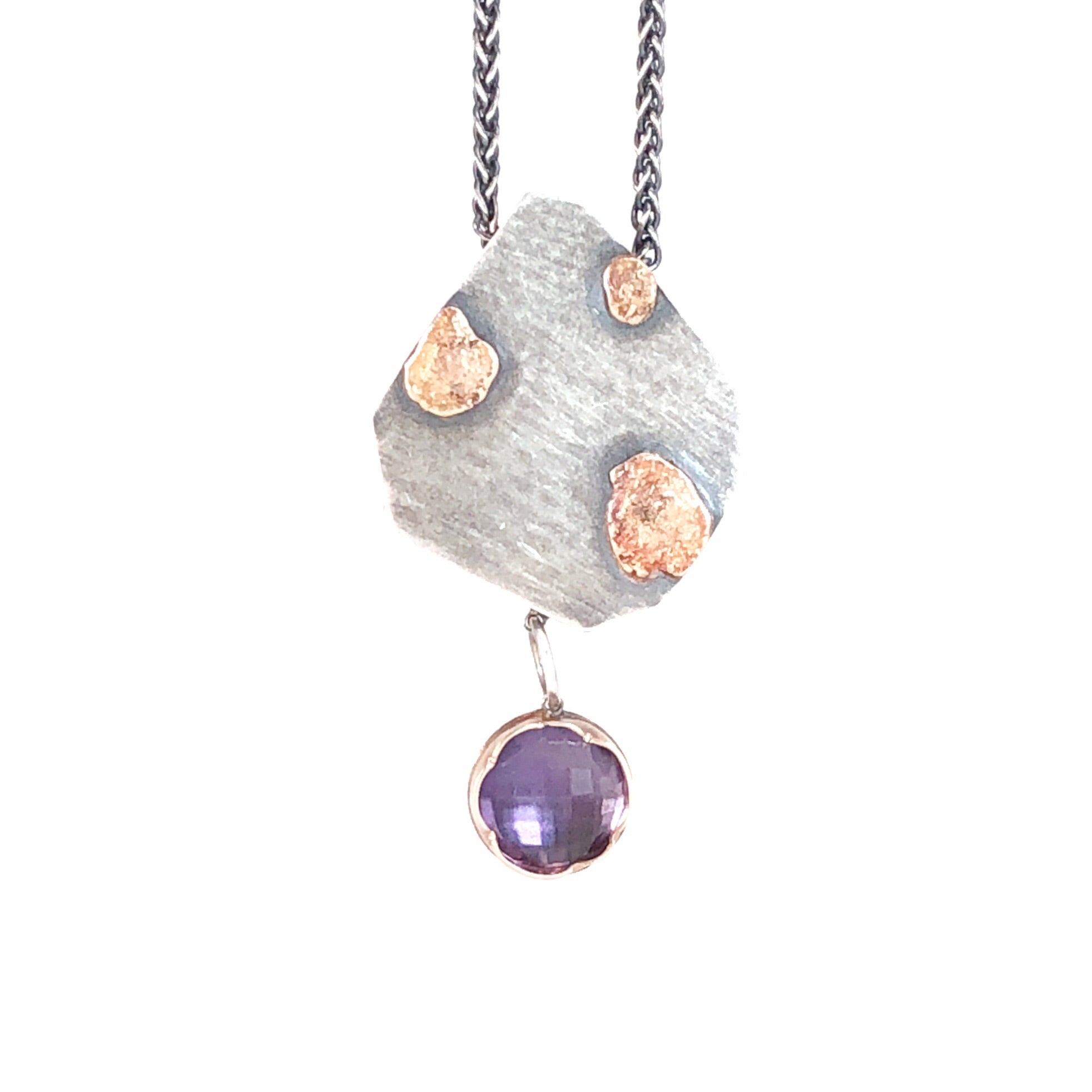 Arise Amethyst Necklace and Earrings (one of a kind)