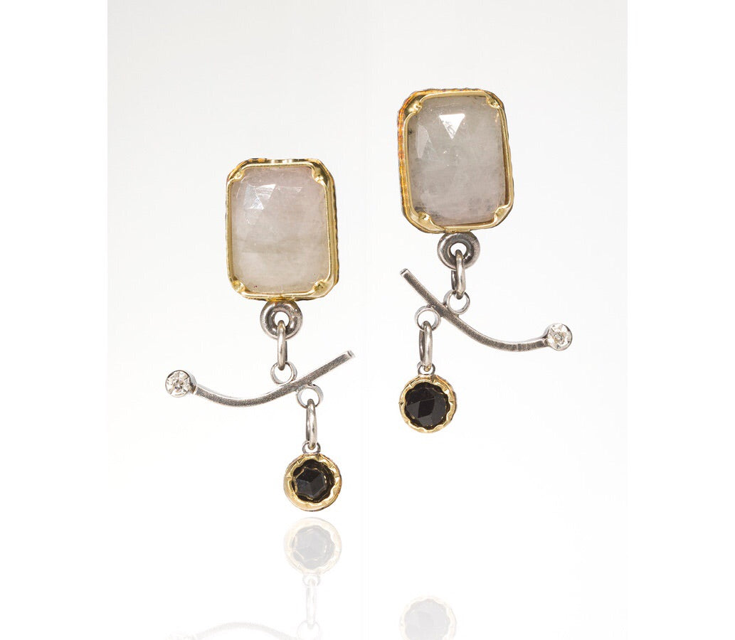 White Sapphire Arise Earrings