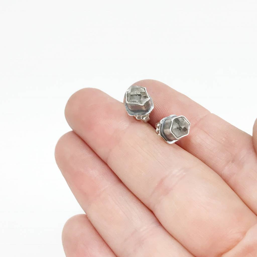 Nuggets Crystal Studs